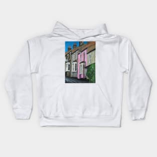 English Town Houses Kids Hoodie